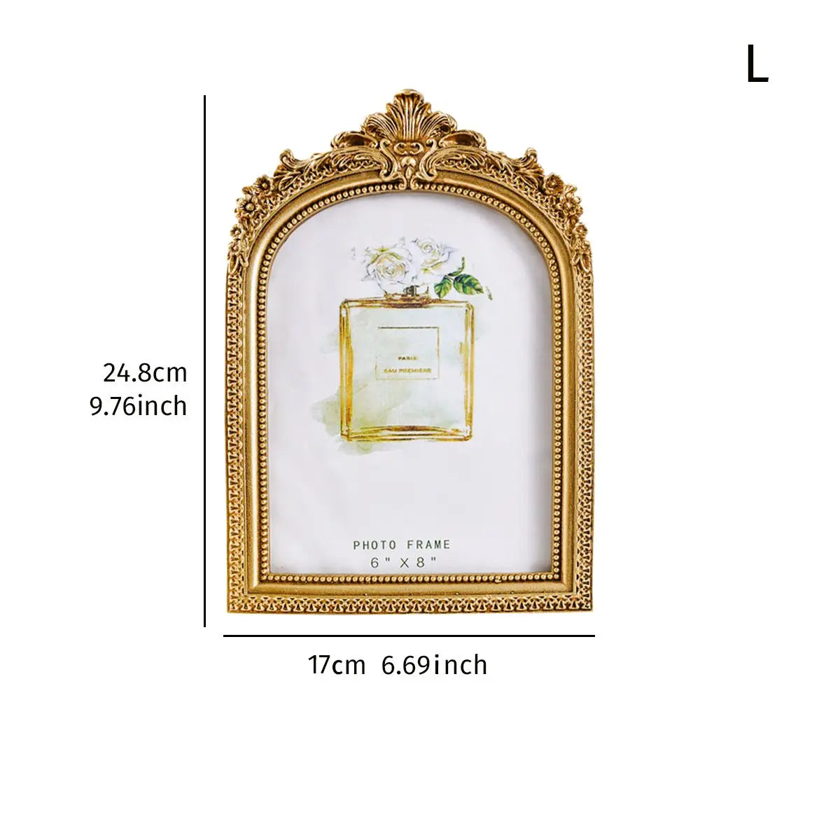 cadre photo ornement baroque vintage support pliable décoration murale photo frame sculpté fleurs feuilles