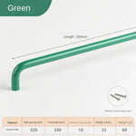 poignée meuble moderne couleur bois tiroir placard cuisine chambre enfant bouton porte armoire