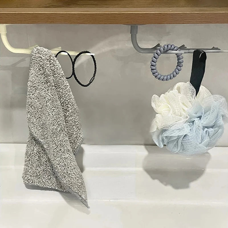 porte serviettes mural blanc gris moderne adhésif branché stylisé texture mat élastique brosse bois