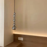 suspension moderne argentée brillant chambre salon éclairage pendentif autonome lampe aluminium contemporain