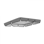 canopée balançoire rouge noir vert gris moderne 195x125cm clips uni opaquet
