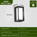 lampes murales led modernes noir blanc marron clair extérieur intérieur blanc froid blanc chaud