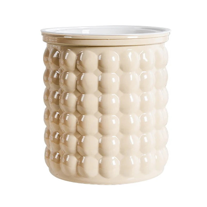 pots fleurs arrosage automatique transparents décoration intérieure moderne minimalistes plantes pot abstraits blanc gris