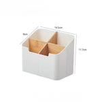 boîte rangement moderne blanc télécommandes cosmétiques divers articles multifonctionnelle polyester réutilisable