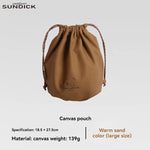 sac cordons vert olive toile épaisse texture naturelle pratique outdoor camping rangement serviettes ustensiles