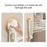 porte serviettes pliable blanc moderne ventouses serviettes incluses suction cups