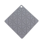 tapis isolation silicone gris rose moderne 18cm 18cm respectueux environnement
