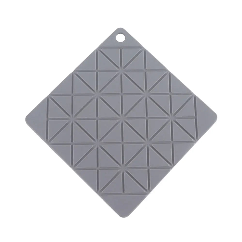 tapis isolation silicone gris rose moderne 18cm 18cm respectueux environnement