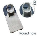 support pistolet colle chaude réutilisable gris bleu orange texturé industriel pieds stabilisation cordon électrique