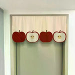 rideau fenetre decoration enfantine motifs animaux pois kawaii ludique suspension facile