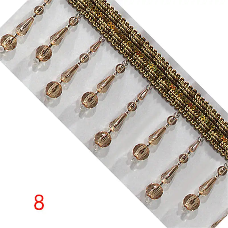 ruban décoratif élégant paillettes or bleu marron gris 10cm 10cm