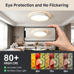 lampe moderne télécommande led noir blanc minimaliste fixations vis