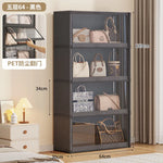 étagère bagages moderne acier inoxydable blanc anti poussière niveaux 42 cm