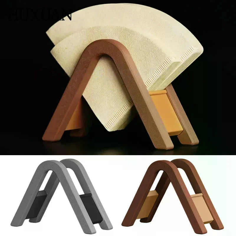 support serviettes bois marron clair rayures horizontales moderne adhésif cuisine maison bar