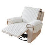 protège siège canapé trois places beige quilté non glissant poches adhésif moderne resistant waterproof