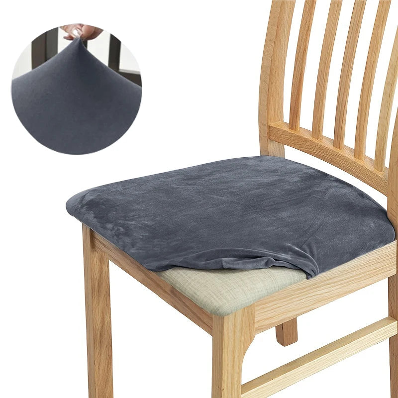 coussin chaise velours moderne beige gris élégants protection salon cuisine