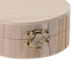 boîte bijoux ronde bois classique couvercle rabattable rangement vintage opaque