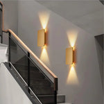applique murale led or moderne adhésive flux lumineux 249 2000v aluminium mat fin
