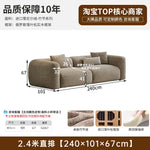 canapé moderne gris tissu uni coussins petite grande pièce minimaliste