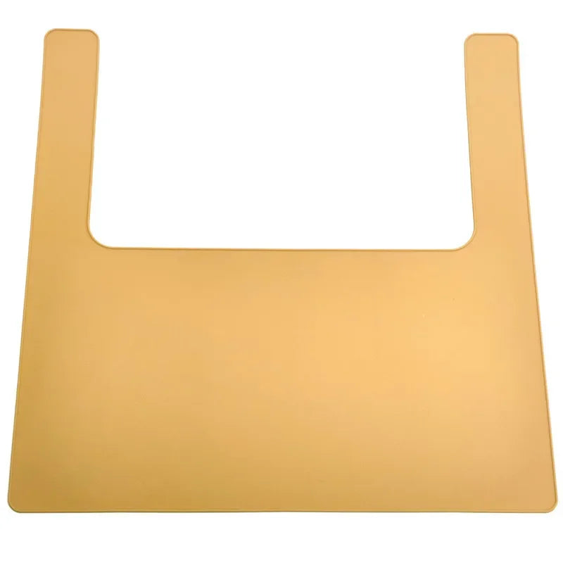 tapis silicone antidérapant protection table enfant vert beige rose bleuclair jaune gris moderne pratique