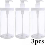 distributeur savon liquide 500 1000 ml pompe bouteille transparent moderne rechargeable