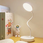 lampe table led blanc moderne lune lisse charge usb 5v veilleuse chambre