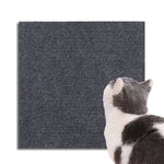 tapis protection chat gris uni tissé adhésif moderne fixe meuble mur 30cm 60cm