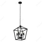 lustre suspendu industriel noir ampoules filament table rustique moderne chambre salon