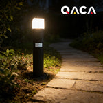 Lampes jardin LED 5W 12V IP65 moderne noires tringle fixations adaptateur câbles