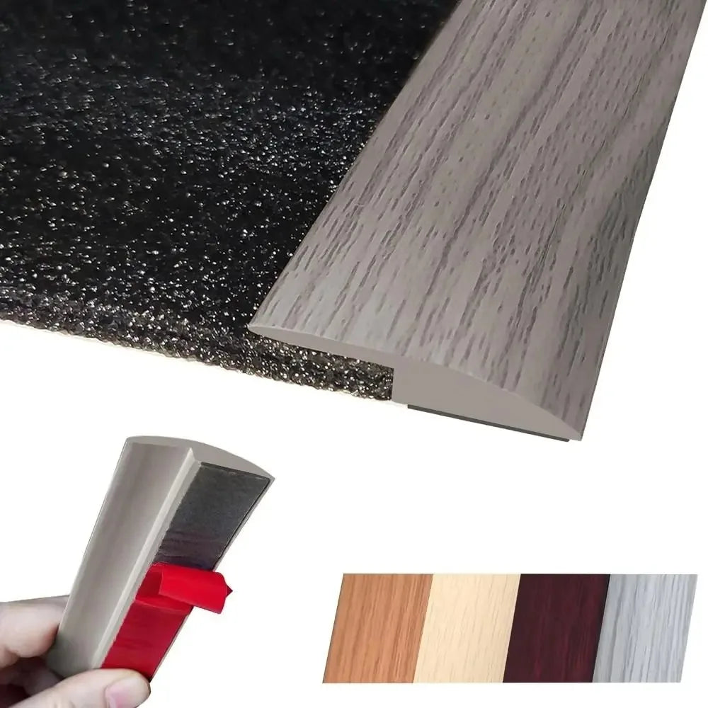 joint transition auto adhésif beige noir gris brun clair aspect bois moderne epaisseur 3cm