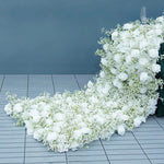 Chemin de table en soie pour baby shower