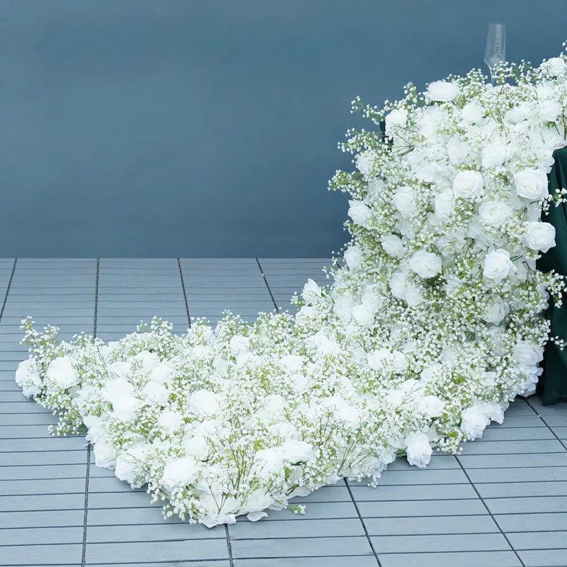 décoration florale romantique arc floral composition pot allée fleurie événement mariage anniversaire
