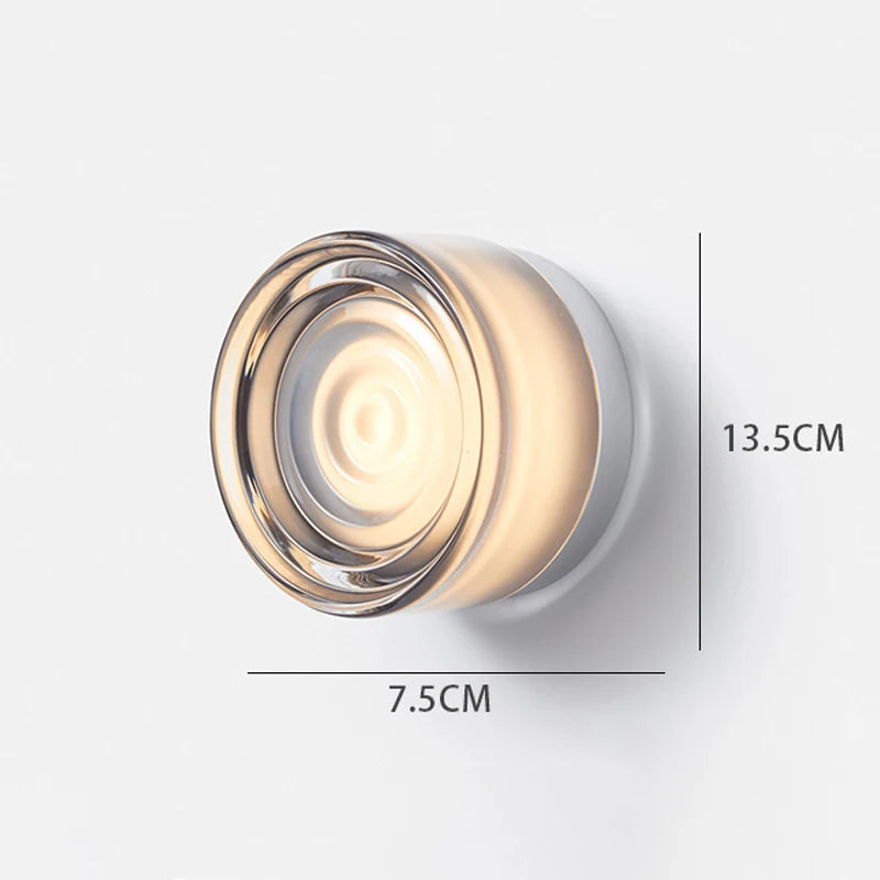 lampe murale moderne blanc orange gris éclairage quotidien led verre fixée mur