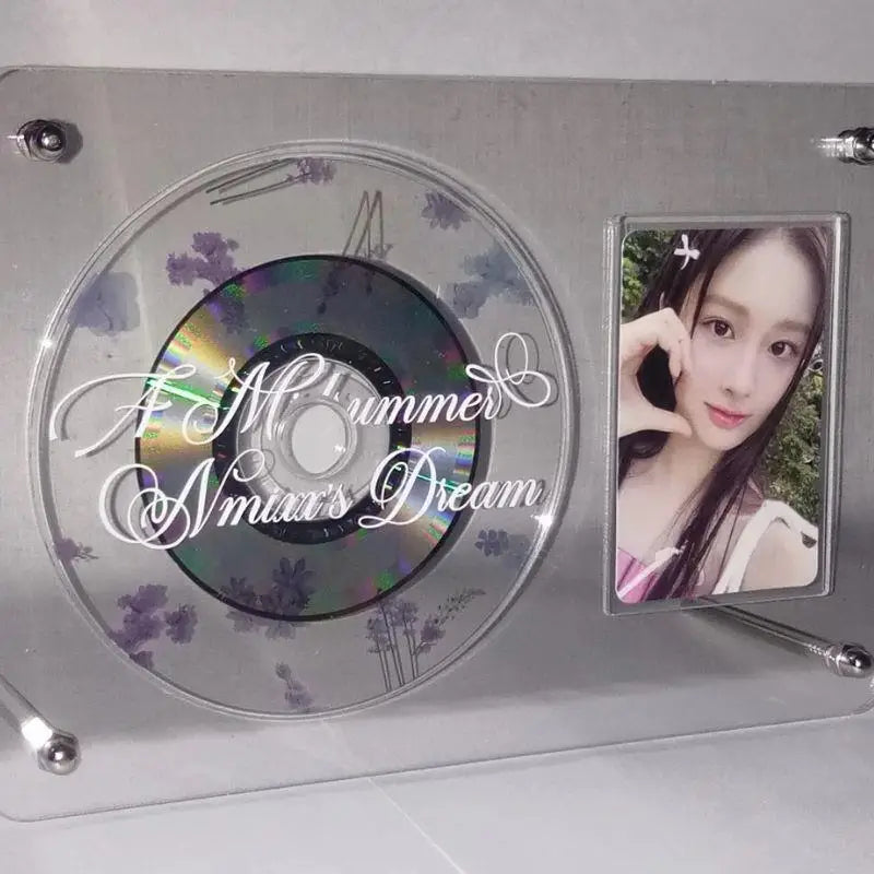 cadre photo moderne transparent acrylique support cd clips rectangle affiches idoles postales decoration