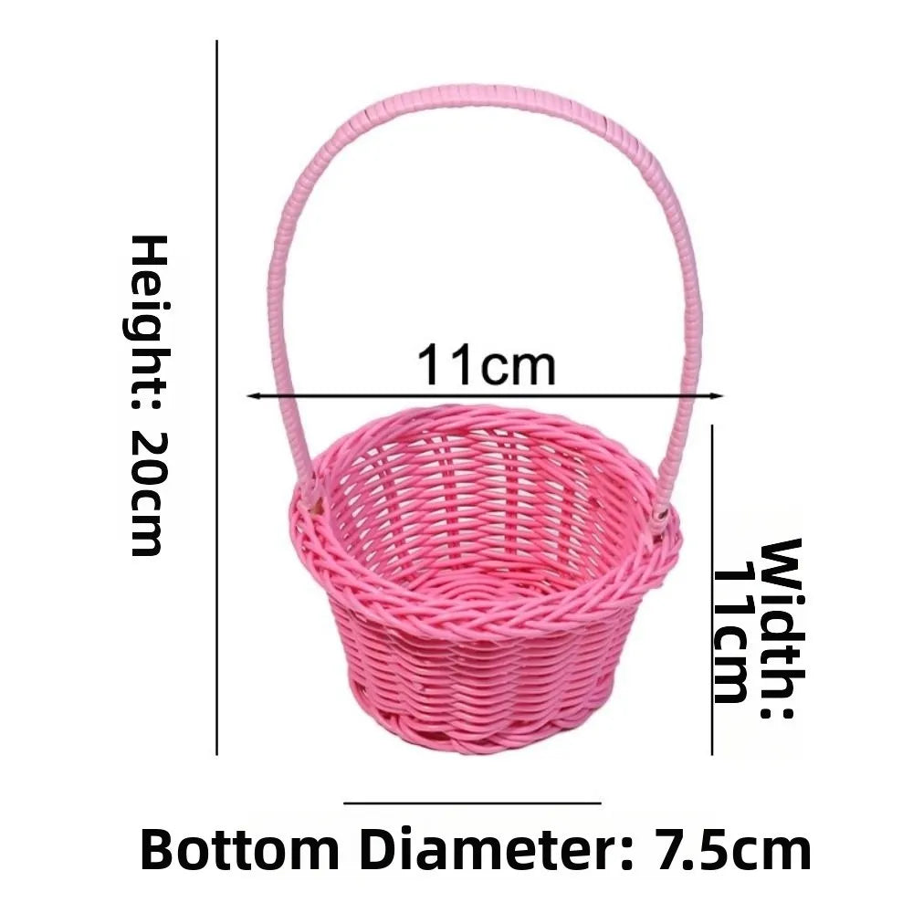 panier tressé rotin réutilisable couleur beige blanc vert rose traditionnel respectueux environnement poignée