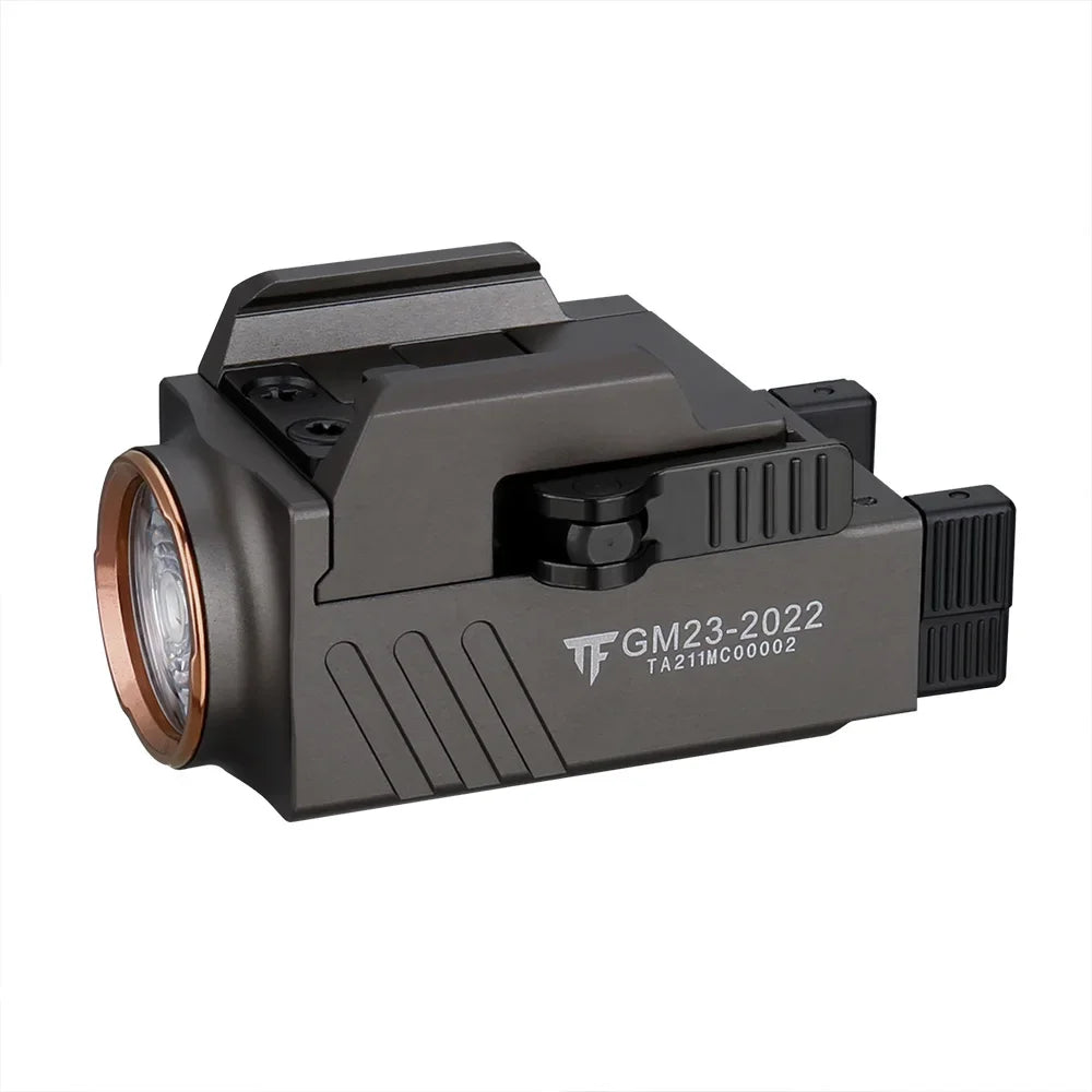 lampe torche tactique led rechargeable usb puissante noir aluminium robuste autodéfense chasse