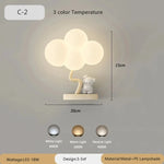 appliques murales decoratives lumiere led nuages animaux blanc moderne chambre enfants