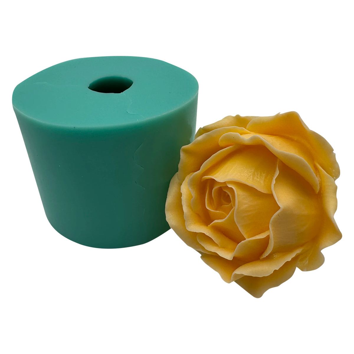 moule silicone savon cire bougie fleur rose réaliste non toxique alimentaire doux flexible artisanal