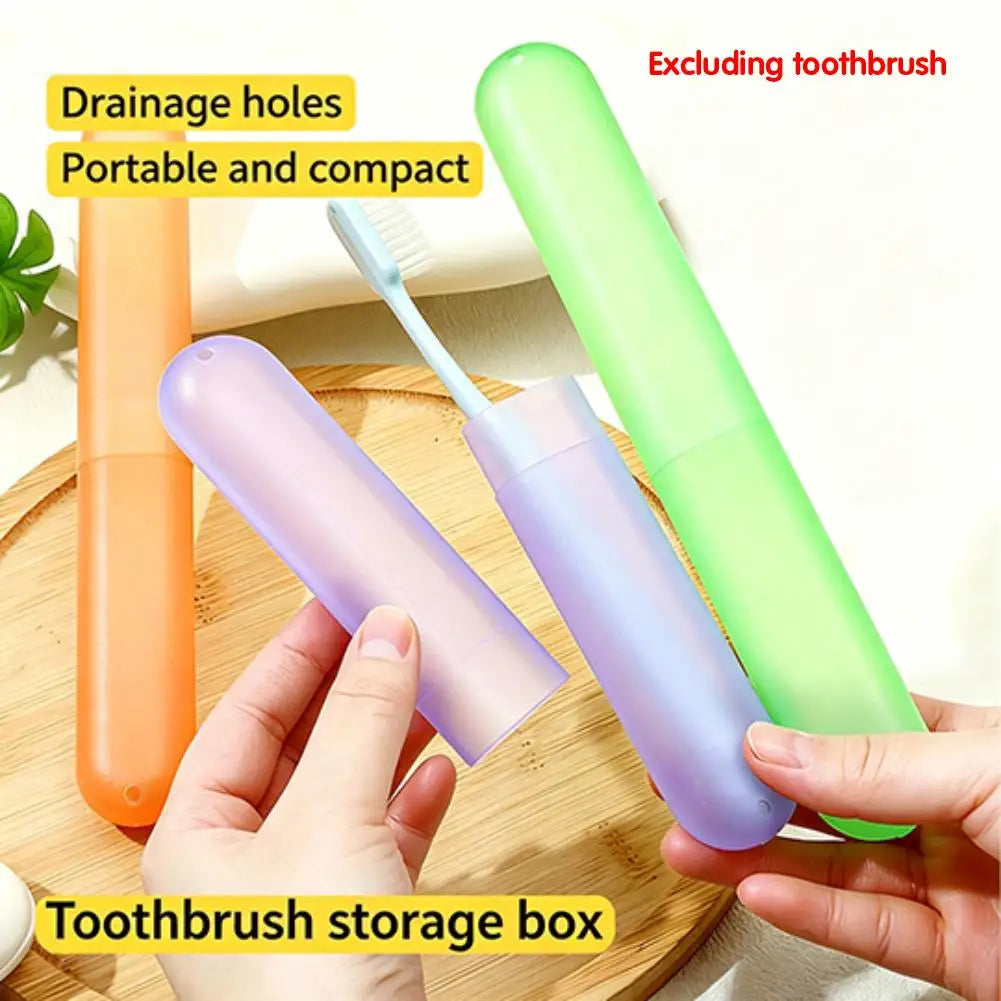 étui brosse dents portable réutilisable multiple couleurs vert bleu rose orange jaune moderne compact