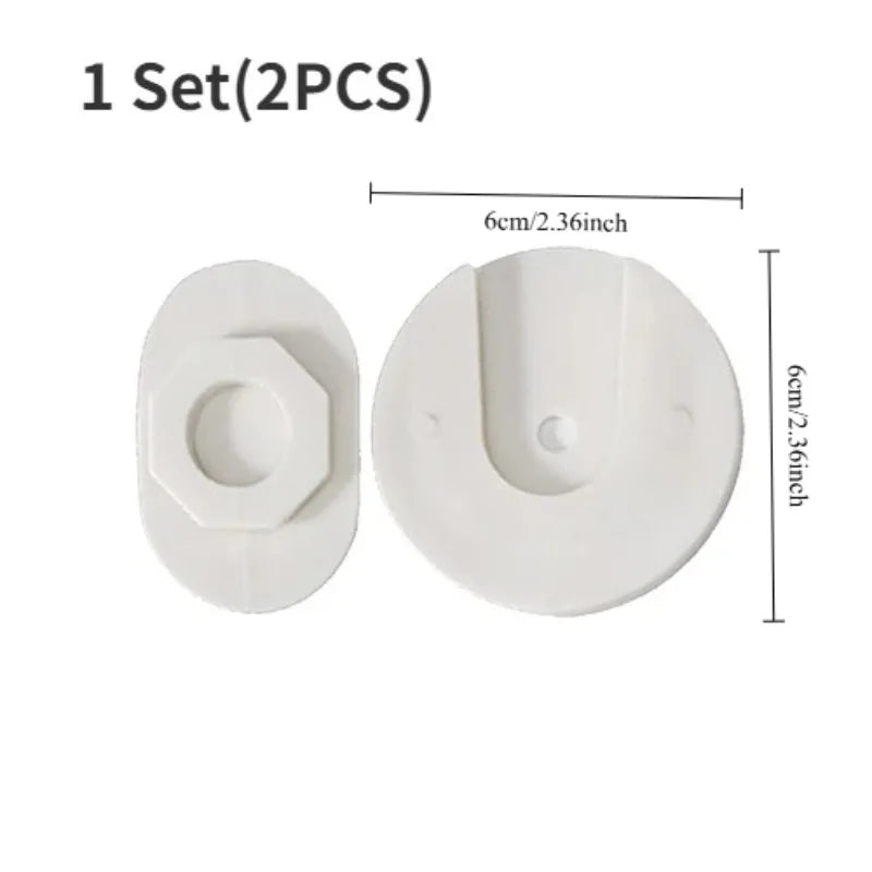 supports adhésifs blancs prises électriques modernes minimalistes 2pcs câble chargeur usb facile