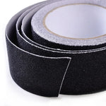 ruban adhésif antidérapant noir texturé grains 2.5cm 5cm 10cm pvc quartz sand auto collant