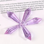 cristaux géode transparents facettes modernes bleu rose violet orange jaune bricolage décoration festive mariage