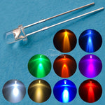 diodes led ronde 3mm bleu vert rouge blanc chaud jaune blanc rose violet orange