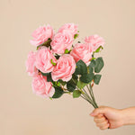 décoration intérieure bouquet roses artificielles violet rouge classique mariage anniversaire baby shower
