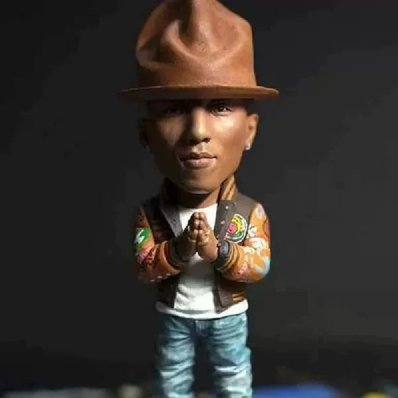 figurine humaine bobblehead chapeau marron patchwork billionnaire boys club streetwear décoration intérieure ornement