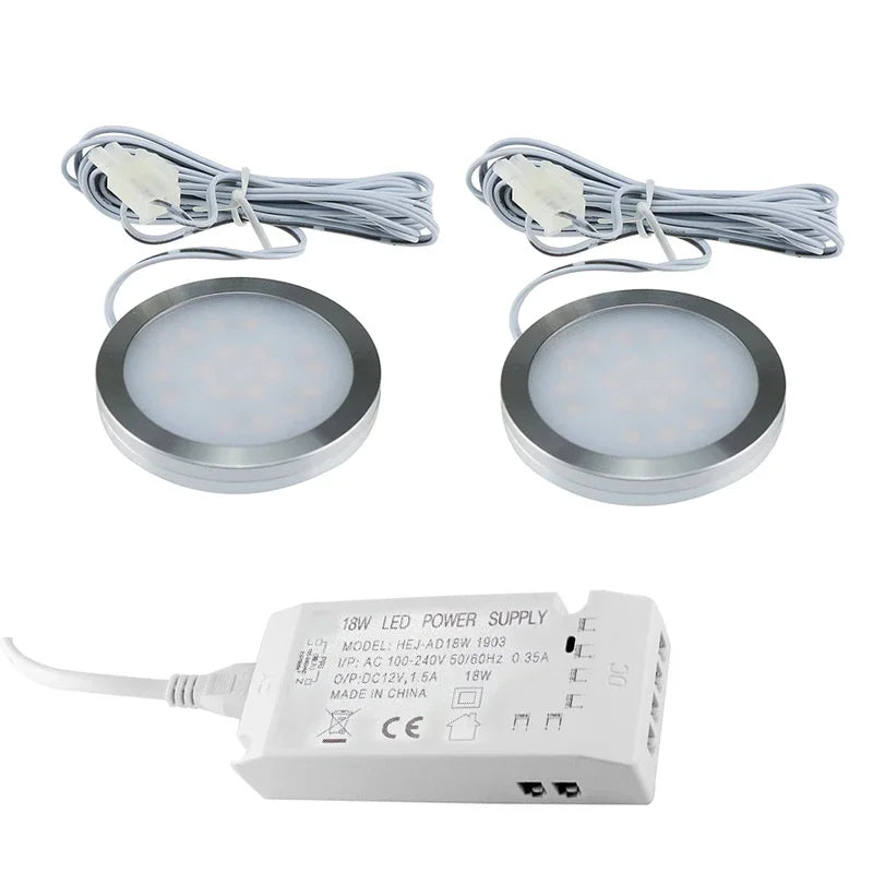 lampe led armoire cuisine éclairage sous meuble intérieur blanc autocollant adaptateur secteur