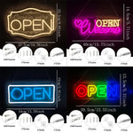 Enseigne lumineuse LED lettre ouverte magenta