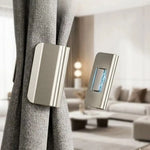 clips rideau magnétiques argentés modernes résistants rouille polyester coton finition blanche fixations puissantes sans