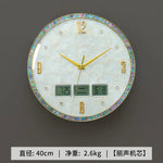 horloge murale moderne simple décoration intérieure visage unique opale naturelle fixation blanc marbré