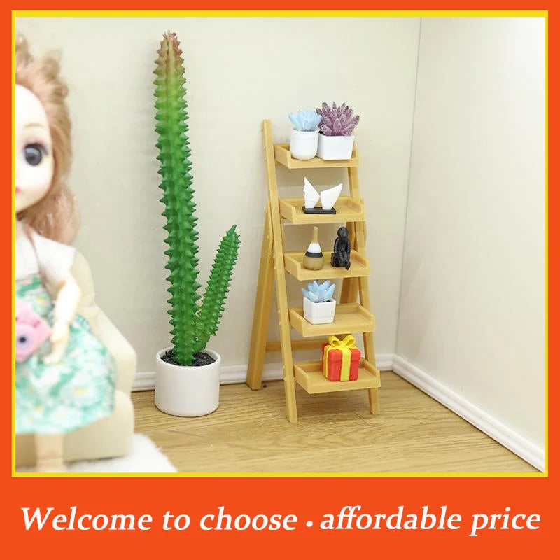 étagère miniature résine bois naturel plante artificielle boîte cadeau serviettes statuette anciennes dimensions multiples
